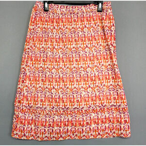 Eddie Baurer A-line Boho Skirt Womens S Tiered 100% Cotton Retro Hippie Gypsy